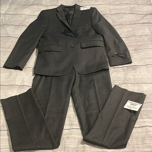 New Boys Marc New York charcoal black Matching Suit Professional Style 10 skinny